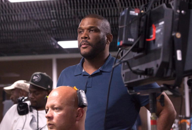 Tyler Perry on set