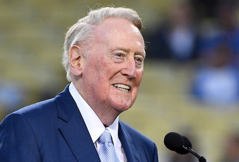 Vin Scully Dead Dodgers Baseball