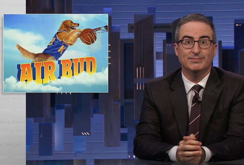 John Oliver dissecting Air Bud on Disney+