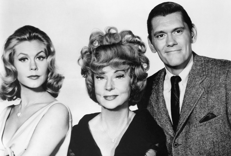 Elizabeth Montgomery, Agnes Moorehead and Dick York in Bewitched