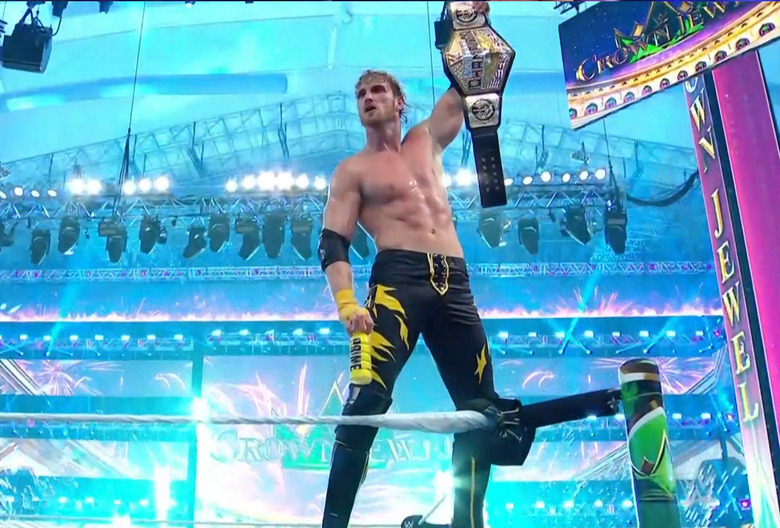 Logan Paul at WWE Crown Jewel
