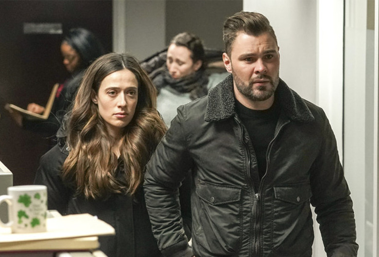 Marina Squerciati and Patrick John Flueger in Chicago P.D.