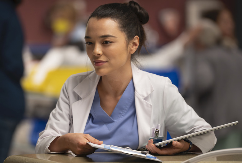 GREY’S ANATOMY - “Baby Can I Hold You” - Dr. Arizona Robbins returns to Grey Sloan for a particularly complicated case. The interns are interrogated about their past mistakes, while Teddy is eager to return to work after her health scare. THURSDAY, APRIL 4 (9:00-10:01 p.m. EDT) on ABC. (Disney/Anne Marie Fox) MIDORI FRANCIS