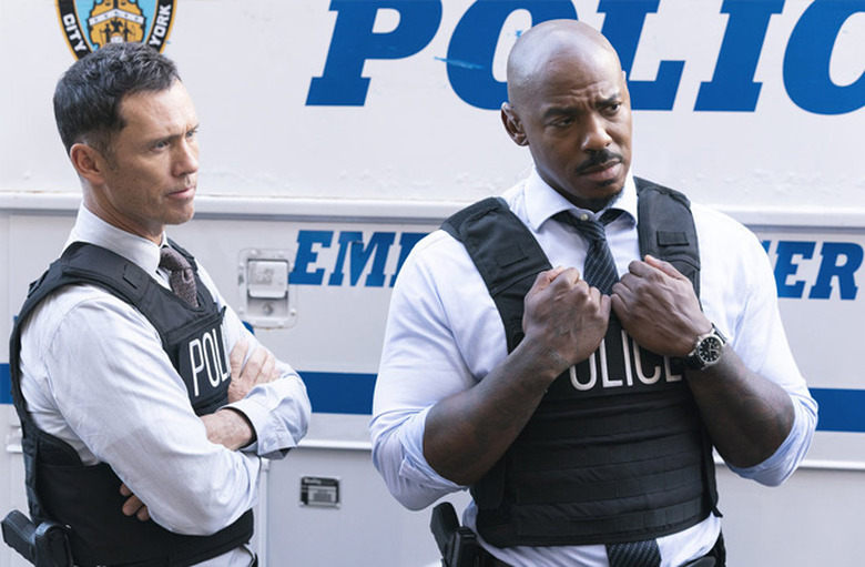 Jeffrey Donovan and Mehcad Brooks in Law & Order