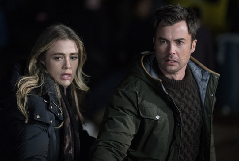 Melissa Roxburgh and Matt Long in Manifest