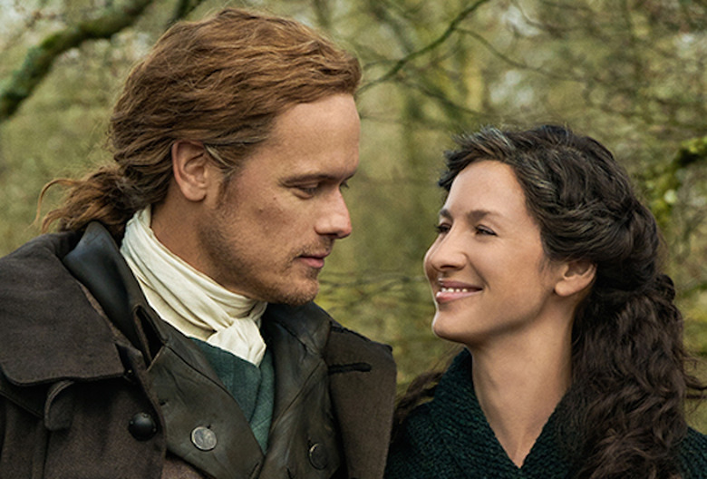 Outlander Season 5 Photo Jamie Claire Sam Heughan Caitriona Balfe
