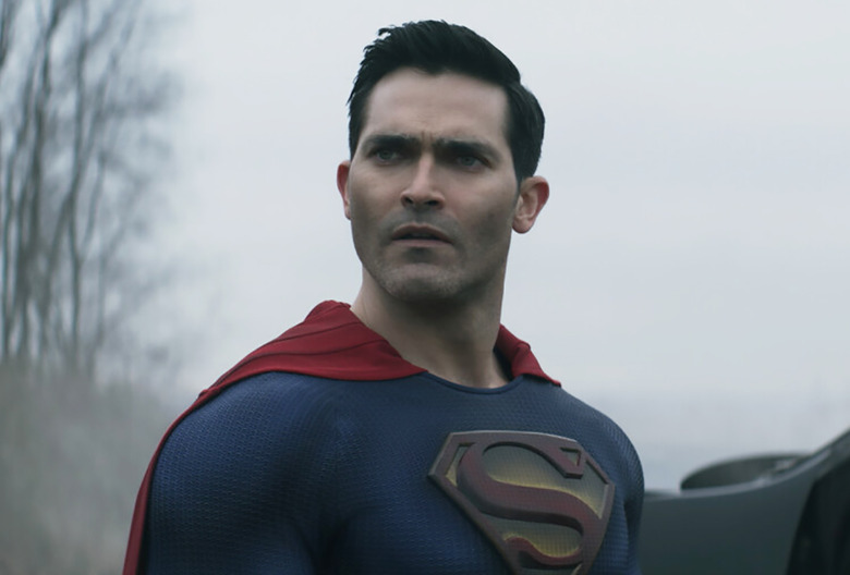 Superman & Lois star Tyler Hoechlin in costume