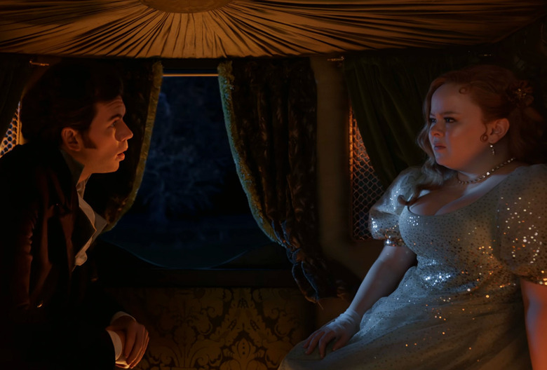 Luke Newton and Nicola Coughlan in Bridgerton Season 3, Part 1 