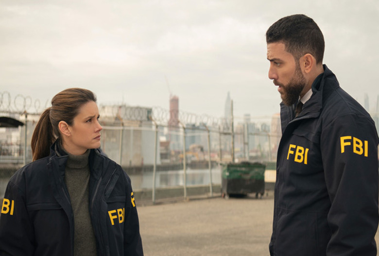 Missy Peregrym with Josh Segarra in FBI