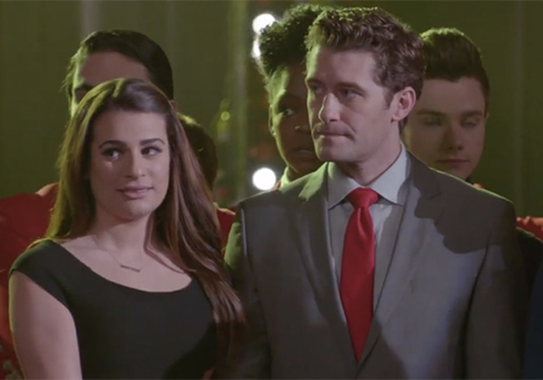 Glee Rachel Jesse Kiss