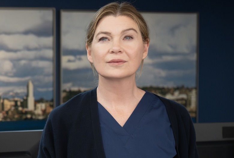 GREY’S ANATOMY - “Jump (for My Love)” - Meredith and Nick return to Grey Sloan to treat a liver transplant patient. Meanwhile, Bailey hosts an intern retreat at her home, and Winston and Ben aid an unexpected crash victim. THURSDAY, MARCH 13 (10:00-11:00 p.m. EDT) on ABC. (Disney/Anne Marie Fox) 
ELLEN POMPEO