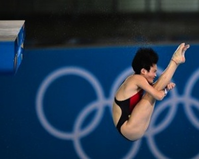 China's Chen Ruolin competes in the wome