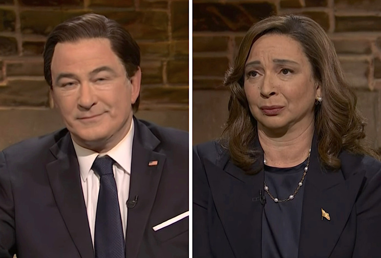 SNL Alec Baldwin Bret Baier Maya Rudolph Kamala Harris 