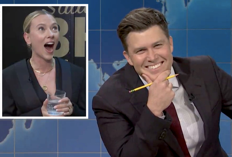 SNL Video Scarlett Johansson Jokes Colin Jost