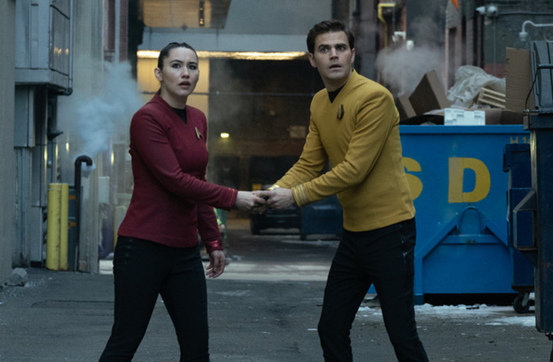 Christina Chong and Paul Wesley