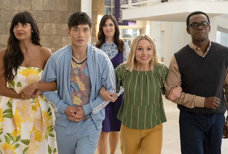 The Good Place Season 4 Episode 12 Tahani Jason Eleanor Chidi