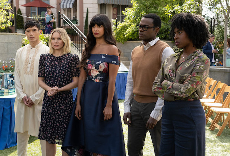 The Good Place Season 4 Episode 6 Jason Eleanor Tahani Chidi Simone
