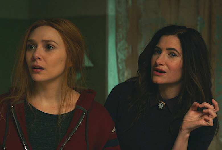 Elizabeth Olsen with Kathryn Hahn in WandaVision