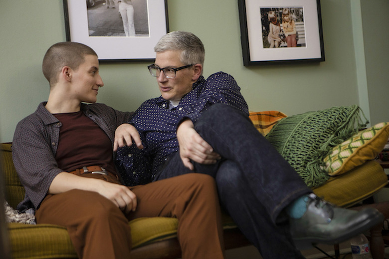 Theo Germaine as Chris and Abby McEnany as Abby