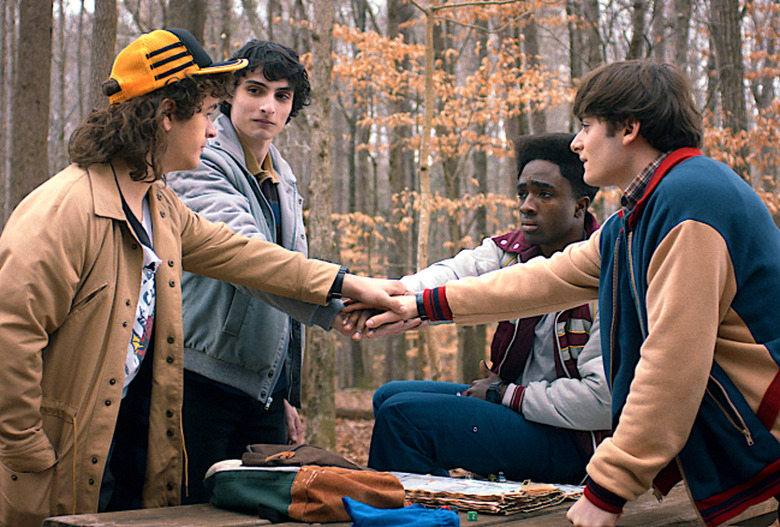 stranger things season 5 gaten matarazzo noah schnapp caleb mclaughlan finn wolfhard