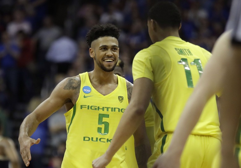 NCAA Michigan Oregon Basketball, Kansas City, USA - 23 Mar 2017