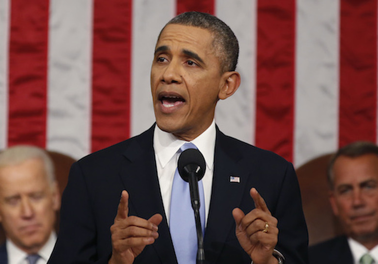 President Obama Delivers State Of The Union Address At U.S. Capitol